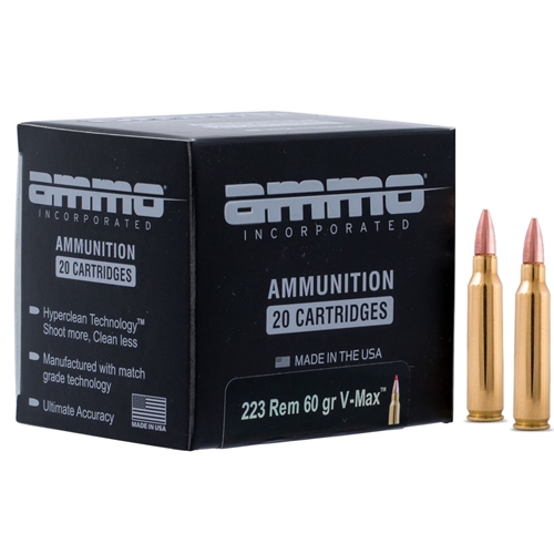 Ammunition Ammo Inc. 223075BTHP A20 223Rem Ammo, Inc. 223 Reminqton 75 qr Boat Tail Hollow Point Siqnature Line • Model: 223075BTHP-A20